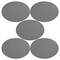 Engravable Leather Patch Blanks for Hats, Jackets & Bags – Laserable Faux Leather Patches with Adhesive & Stitch – Leatherette Apparel Patches (Oval, 5 Pack)